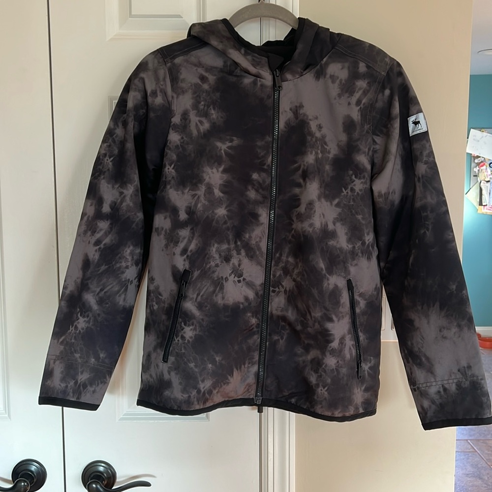 Abercrombie Kids Black Tie-Dye Jacket